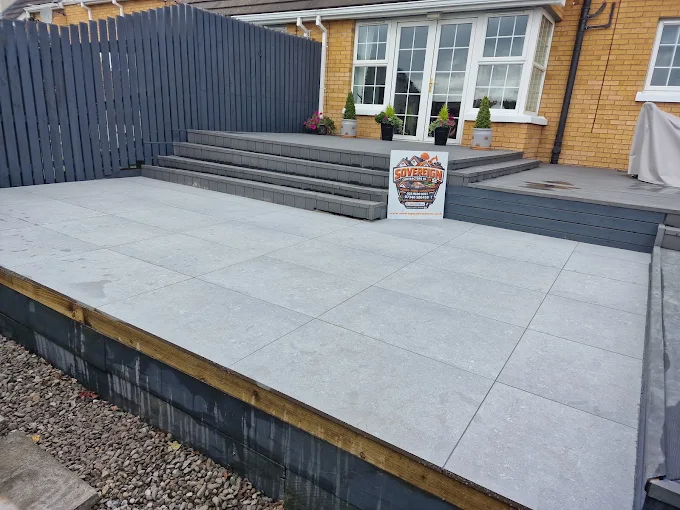 Completed patio and steps
